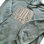 Load image into Gallery viewer, &quot;DIIG&quot; Classic Hoodie - Army
