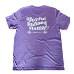Load image into Gallery viewer, &quot;Joyful Blessed Mama&quot; Tee - Heather Purple
