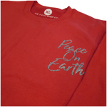 Load image into Gallery viewer, &quot;PEACE ON EARTH&quot; Sweatshirt - Red
