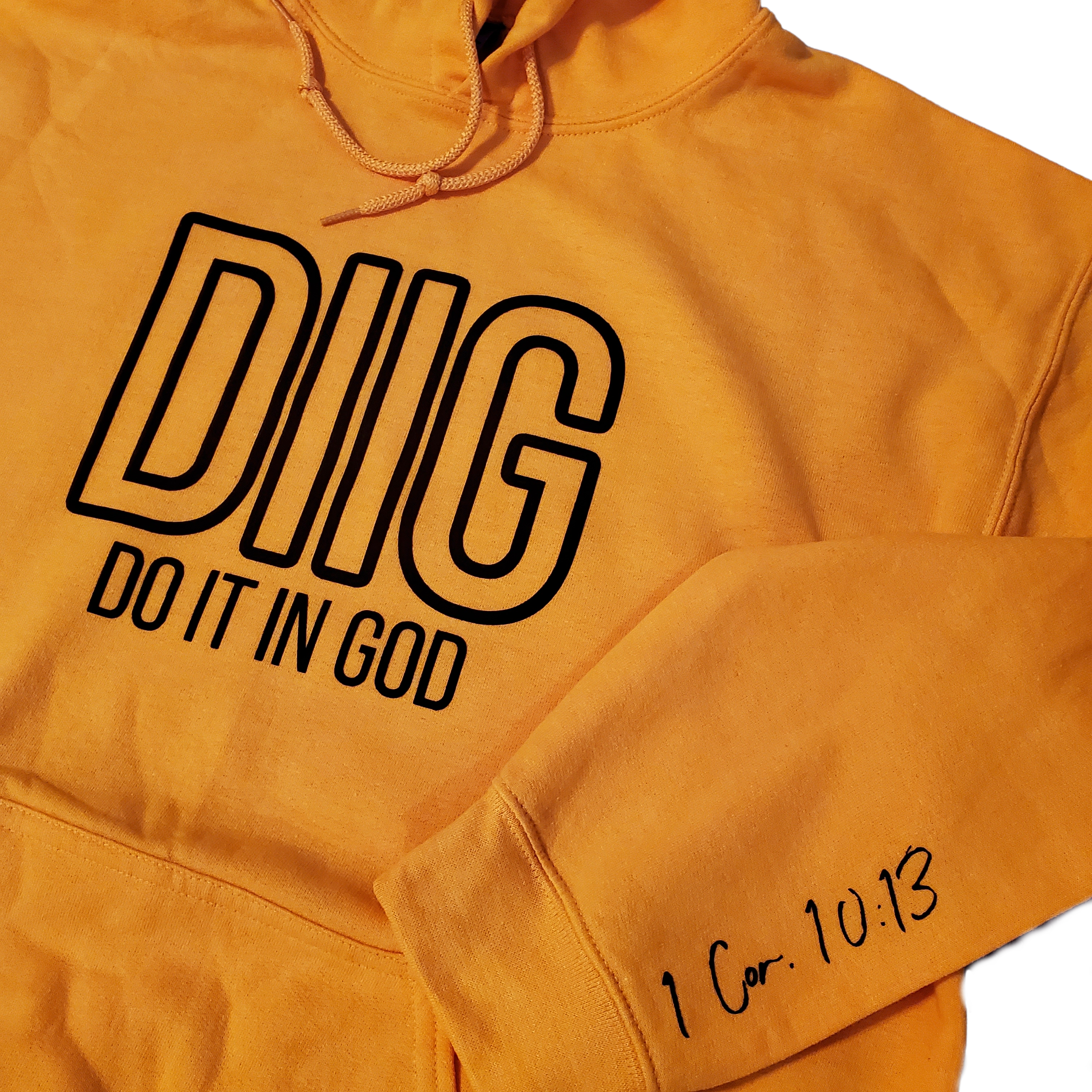 "DIIG" Classic Hoodie  - Gold