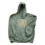 Load image into Gallery viewer, &quot;DIIG&quot; Classic Hoodie - Army
