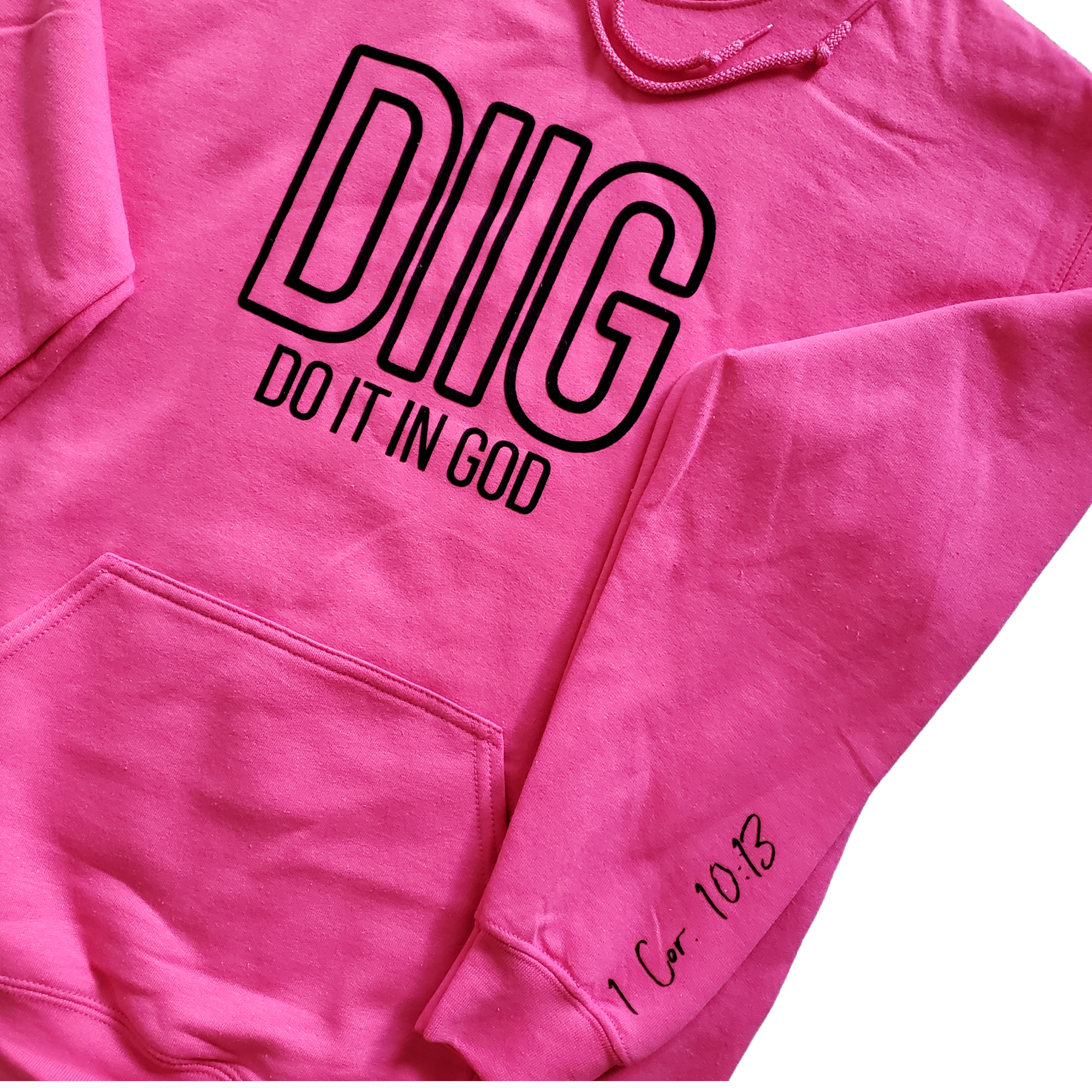 "DIIG" Classic Hoodie - Pink